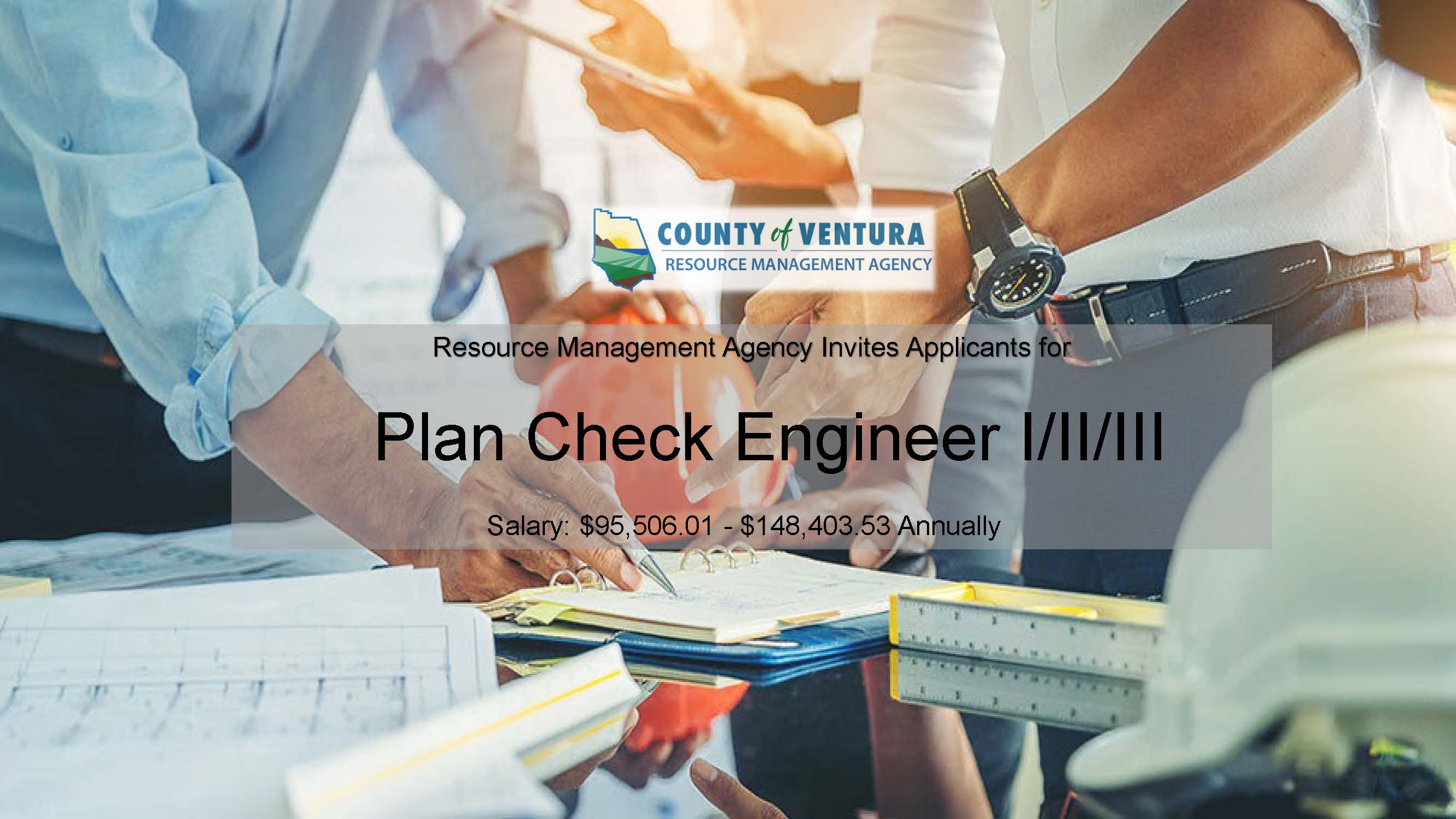 The County of Ventura offers an attractive compensation and benefits package. In addition to the salary of approximately $88,727.25 to $137,870.25 annually an employee within this position will also be eligible for the following: